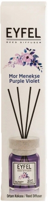 Odorizant de camera Reed difuser EYFEL, violet, 120ml